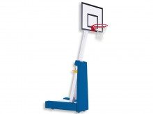 All-In Sport: De GOLD SLAMMER is een verrolbare basketbalinstallatie, ideaal voor schoolsport en basketbaltraining. Vanwege de verstelbare ringhoogte (...