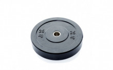 All-In Sport: <p>Ol. Zwarte Bumper Plate 25 kg:</p>
<p> </p>
<p>Vervaardigd uit massief rubber. Hierdoor zijn deze hoge kwalitatieve schijven ui...