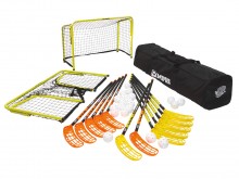 All-In Sport: Floorballset voor jongeren v.a. 10 jaar in scholen en verenigingen. Bijzonder stabiele polycarbonaat-sticks met uitstekende Spieleigensch...