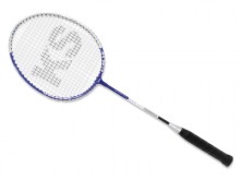 All-In Sport: Aluminium frame 13 mm, carbon-shaft 8 mm met versterkt T-stuk en Lawntex bespanning. Aangenaam licht 95 gram en 66 cm lang racket, ideaal...