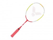 All-In Sport: Kinderracket met verkorte shaft. Druppelvormig blad met duurzame Lawntex bespanning voor hoge trefquota. De kortere grip garandeert een o...