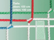 All-In Sport: Voor jeugddoelen 500 x 200 cm, doelnetten in clubkleuren in schaakbordoptiek. Zijn uw clubkleuren blauw/wit, groen/wit of misschien rood/...