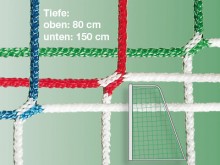 All-In Sport: Voor jeugddoelen 500 x 200 cm, doelnetten in clubkleuren in schaakbordoptiek. Zijn uw clubkleuren blauw/wit, groen/wit of misschien rood/...