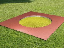 All-In Sport: Die Kids Tramp Trampoline KINDERGARTEN LOOP mit der runden Sprungfläche sind speziell für beaufsichtigte Bereiche in Schulen und Kindergä...