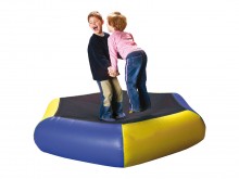 All-In Sport:  Veel plezier en beweging met deze kindertrampoline. Minimaal blessuregevaar, omdat dit model compleet zonder hout-, resp. metaalconstruc...