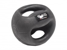 All-In Sport: functionele Medizinbal van rubber met stroeve, slijtvaste oppervlaktestructuur. De combinatie tussen Medizinbal, halter en Kettlebell maa...