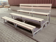 All-In Sport: <p><span style=font-size: small;><strong>Mobiele tribune 4 mtr</strong></span></p>
<p><span style=font-size: small;>Volledig gelast ...