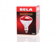 All-In Sport: Die Ersatzlampe für Rotlichtstrahler. Die Lampenfassung ist mit den meisten Infrarotstrahlern kompatibel. Leistung Lampe: 250 Watt.