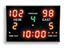 All-In Sport: Scorebord voor vele takken van sport, speelstand (0-199), perioden of sets. Minutenweergave met countdown- en countup-functie (1/10 sec. ...