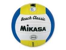 All-In Sport: Mikasa beachvolleybal met het nieuwe PU-Soft oppervlaktemateriaal. 18-delig genaaide bal, weer- en zeewatervast, dubbellagige No-Leak But...