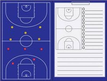 Coachmap magnetisch + Clip Basketbal