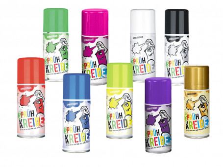 Krijtspray 150 ml  in verschillende kleuren