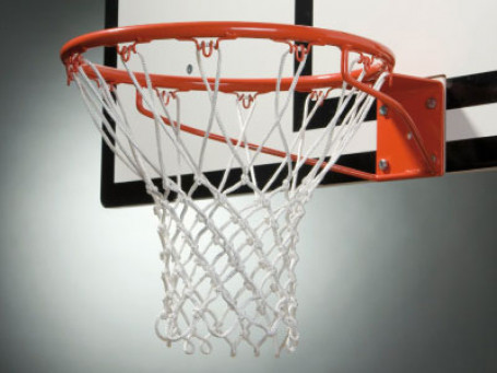 Basketbalnet 4 mm, wit excl. ring