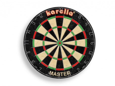 Dartbord wedstrijd Karella incl. 2 sets steeldarts