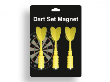 Dartpijlen magnetisch set van 3 stuks, geel