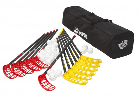 Floorballset Salming® C50 incl. tas en 20 ballen