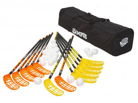 Floorballsets Salming® C36 incl. tas en 20 ballen