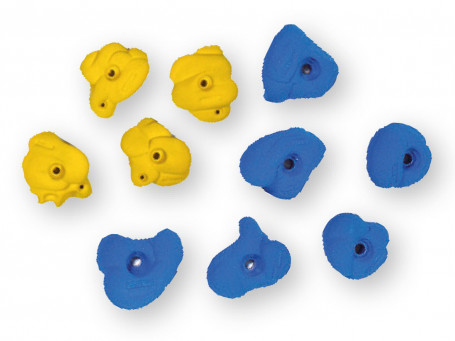 Klimgrepenset Rockstone 10 stuks, blauw