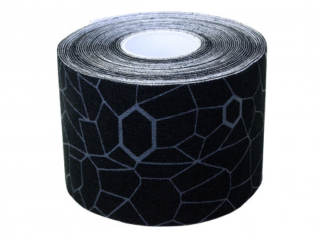 Kinesiologie tape Thera-Band XactStretch, 5 m x 5 cm, zwart/grijs