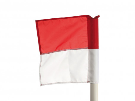 Hoekvlag voor stok Ø 50 mm, rood/wit