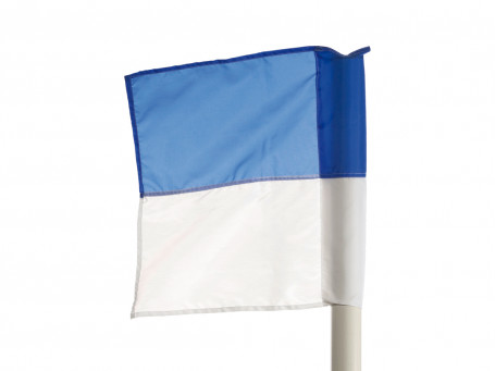 Hoekvlag voor stok Ø 50 mm, blauw/wit