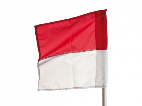 Hoekvlag voor stok Ø 25-30 mm, rood/wit