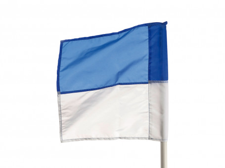 Hoekvlag voor stok Ø 25-30 mm, blauw/wit