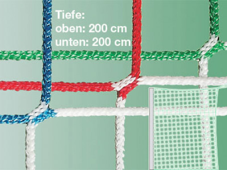 Voetbaldoelnetten in clubkleuren voor doeldiepte 200 cm / 200 cm