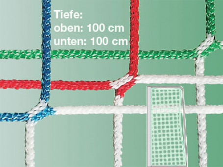 Jeugdvoetbaldoelnetten PP 4 mm groen/wit