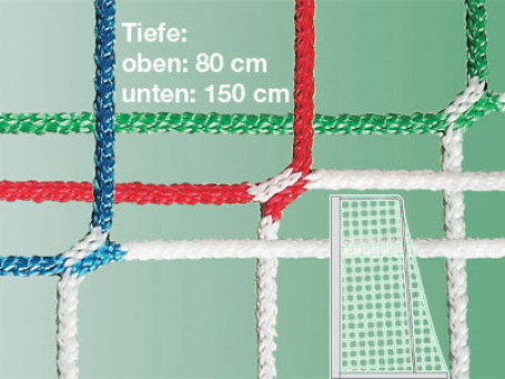 Jeugdvoetbaldoelnetten rood/wit