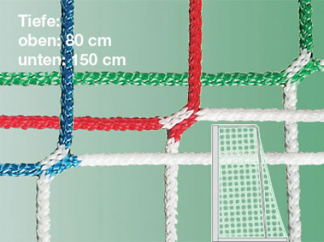 Voetbaldoelnetten in clubkleuren voor doeldiepte 80 cm / 150 cm