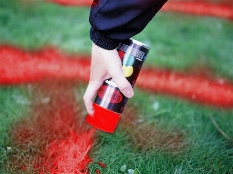 Krijtspray 400 ml rood set van 3 stuks