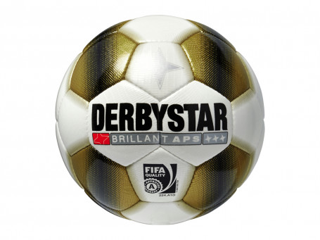 Voetbal Derbystar® BRILLANT APS GOLD mt. 5 wit/goud