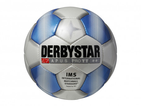 Voetbal Derbystar® APUS TT mt. 5 wit/blauw