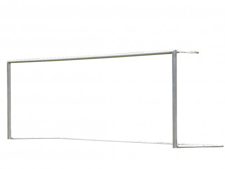 Voetbaldoel 732x244 cm blank aluminium