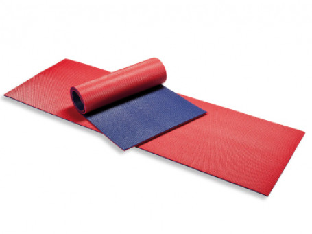 Gymmat 180x60x1 cm rood/blauw