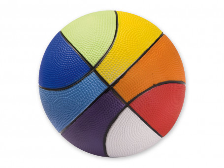 Basketbal PU-foam Ø 20 cm, 290 gram Rainbow