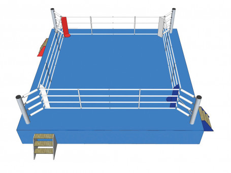 Boksring-wedstrijd volgens AIBA 7,8 x 7,8 meter