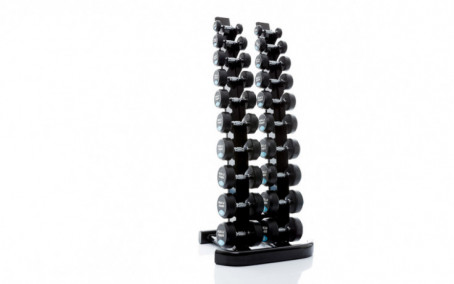 Ronde dumbbellset 1-10 kg Inclusief Dumbbellrek Verticaal