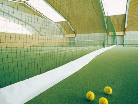 Tennisbaan-scheidingsnet VERSTERKT 40 x 2,5 meter wit