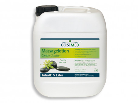 Massagelotion Ginkgo-Limoen 5 liter