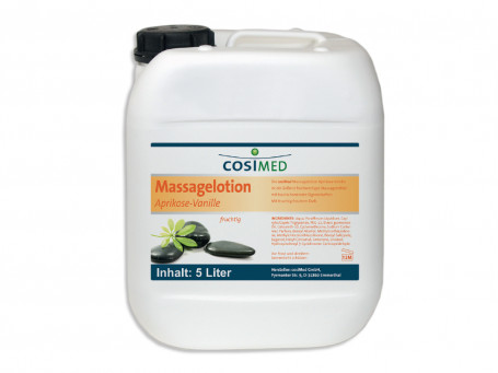 Massagelotion abrikoos-vanille 5 liter