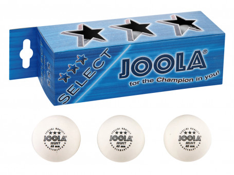 Tafeltennisballen Joola® SELECT*** wit, koker met 3 stuks