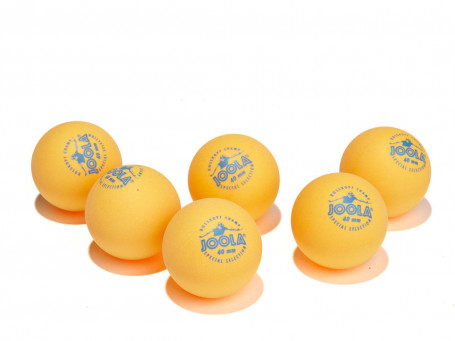 Tafeltennisballen Joola® ROSSKOPF CHAMP oranje, doos van 6 stuks