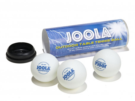 Tafeltennisballen Joola® OUTDOOR wit, set van 3 stuks