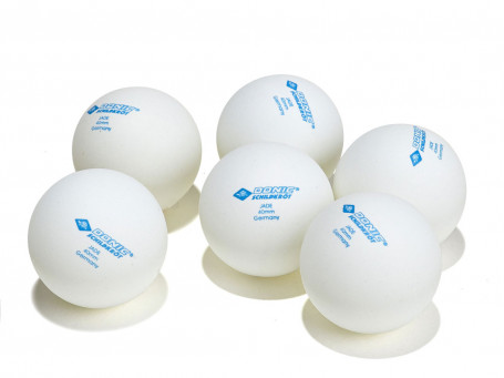 Tafeltennisballen Schildkröt® Jade wit, blister met 6 stuks
