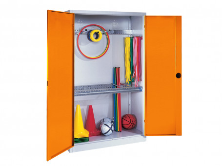 Module materiaalkast BASIC A deuren geel oranje