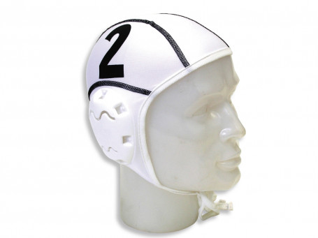 Waterpolocaps INNOVATOR set van 13 wit/rood