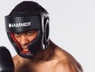 All-In Sport: Synthetik-Leder Kopfschutz mit extra dicker Schaumstoff-Polsterung, Außenmaterial 100% Polyurethan. Jochbein und Kinnschutz abwaschbar. F...