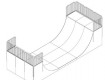 All-In Sport: L=975cm; B=375cm; H=220cm; r=240cm  mit Seitenverkleidung und Rückwand<br />Podest mit dreiseitigem Geländer<br />Inclusive 2 Benutzer-Hi...